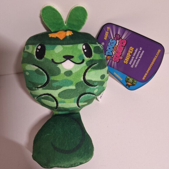 Cats Vs Pickles Cyborg Cat 505 & Dogs vs Squirls 021 Sniper Beanie Plush Lot - Picture 8 of 10